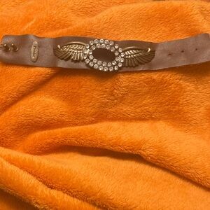 Plunder Brown Bracelet with Crystal Wing Design